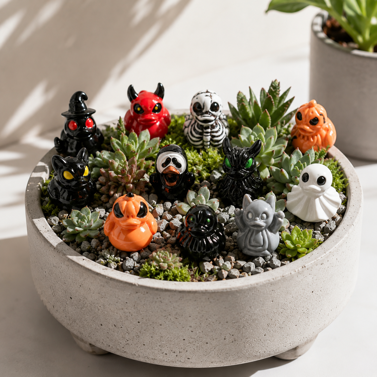 🎃🦆Halloween Mini Devil Chost Skull Ducks