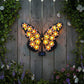 Solar Lights Outdoor Metal Butterfly Wall Decor