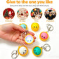 🥟Cute Dumpling Pressable Fidget Keychain-touch sensing light