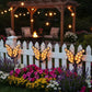 Solar Lights Outdoor Metal Butterfly Wall Decor