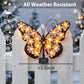 Solar Lights Outdoor Metal Butterfly Wall Decor