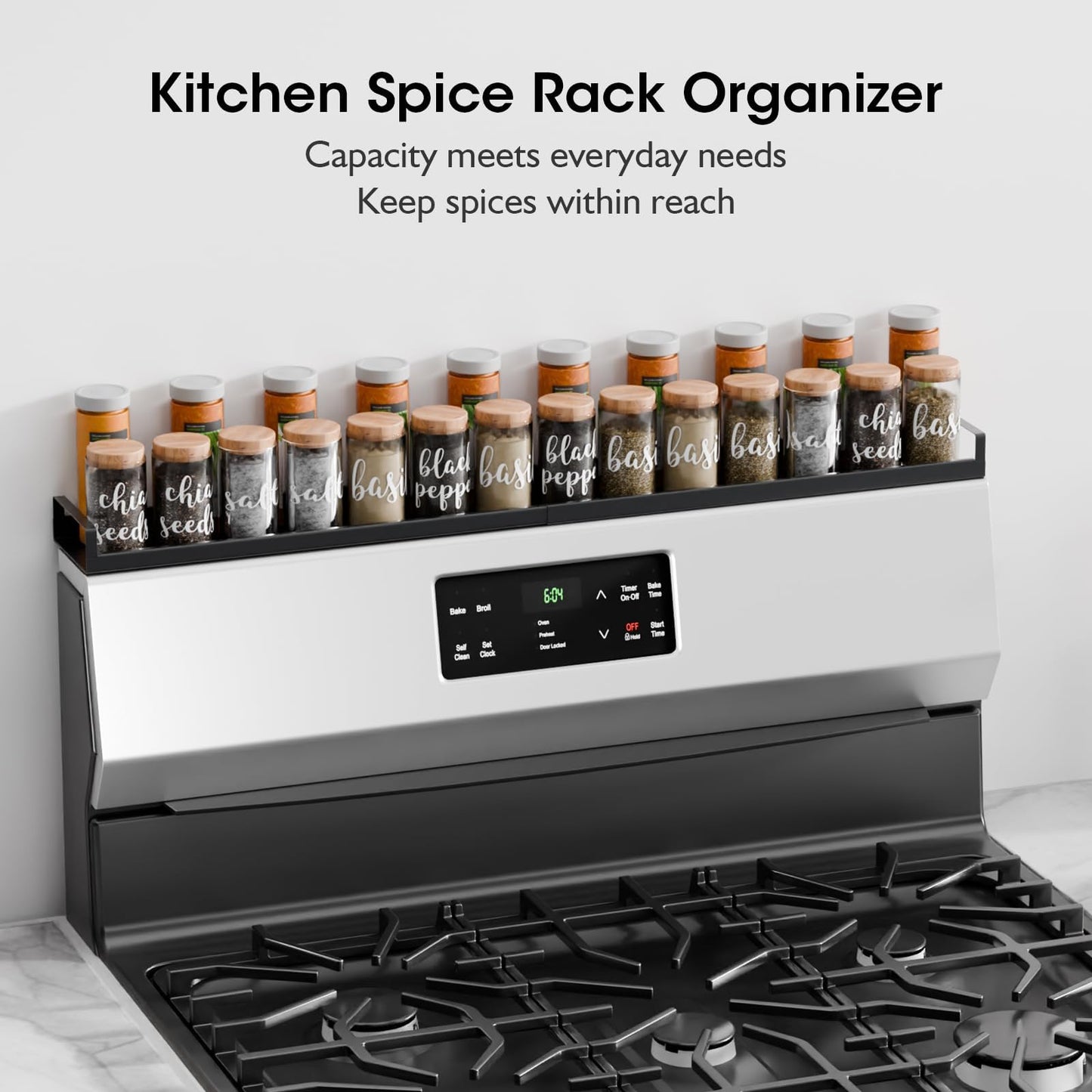 30" Adjustable Magnetic Stove Top Shelf