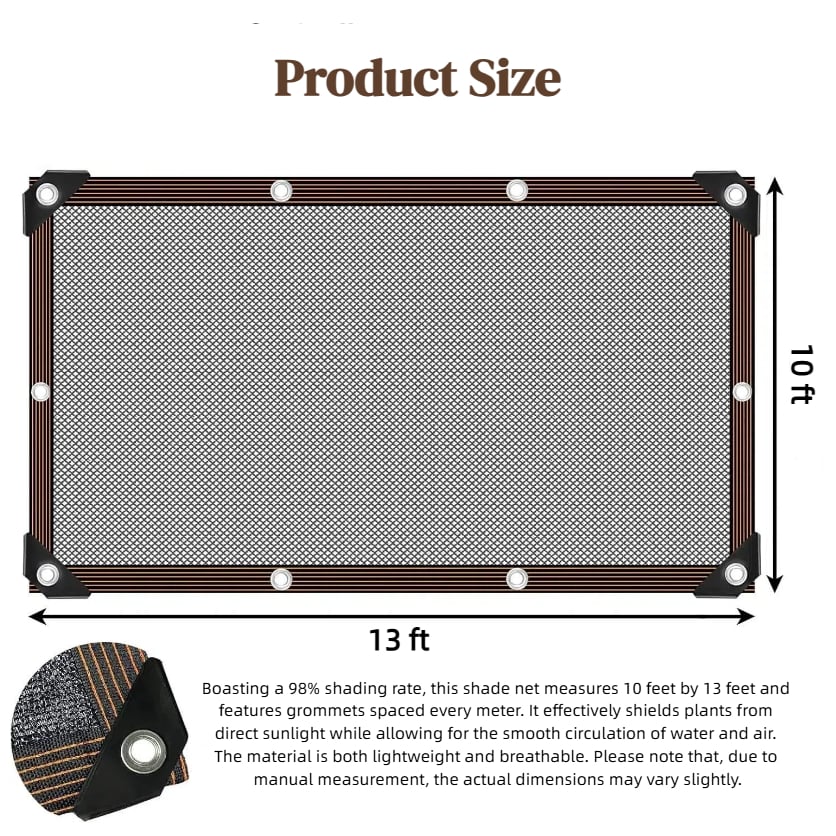 ☀️ 98% UV-Blocking Sunshade Net