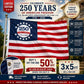 🔥250th Anniversary USA Flag Double Sided Embroidered 3x5ft