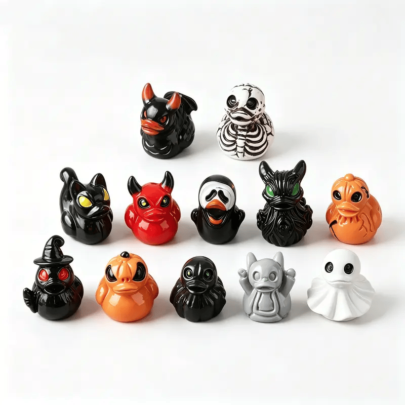 🎃🦆Halloween Mini Devil Chost Skull Ducks