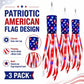 50 Inch Large American Flag Windsocks with Lights