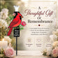 Cardinal Memorial Solar Garden Stake Light