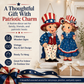 Patriotic Wooden Hanging Door Signs