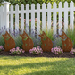 Rustic Metal Cat Garden Decor