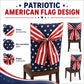Independence Day Chair Covers with Patriotic Bow