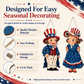 Patriotic Wooden Hanging Door Signs