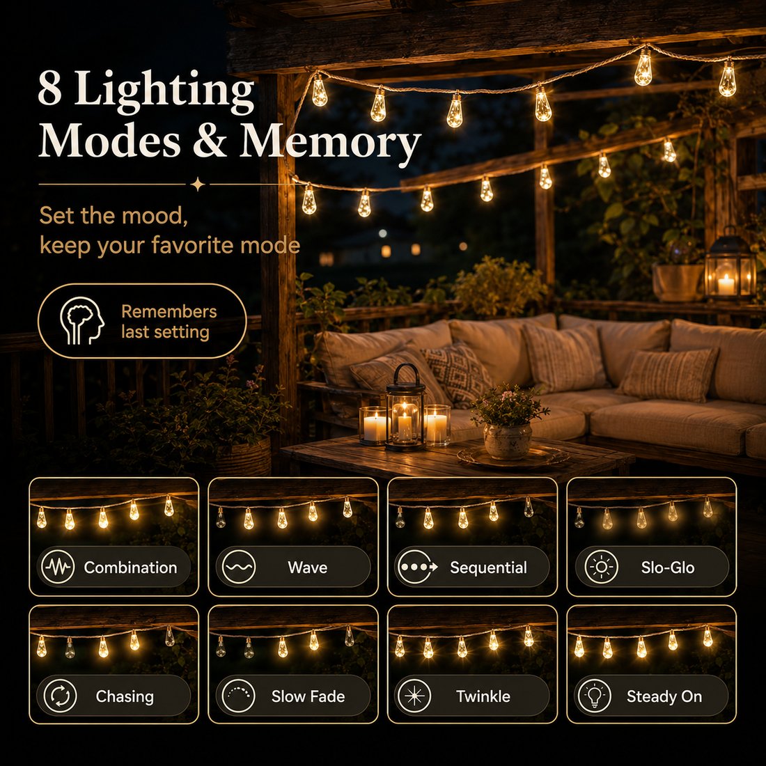Solar Boho Rope Firefly Lights