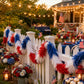 Patriotic Red, White & Blue Feather Garland