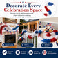 Patriotic Red, White & Blue Feather Garland