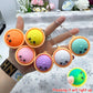 🥟Cute Dumpling Pressable Fidget Keychain-touch sensing light