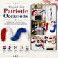 Patriotic Red, White & Blue Feather Garland