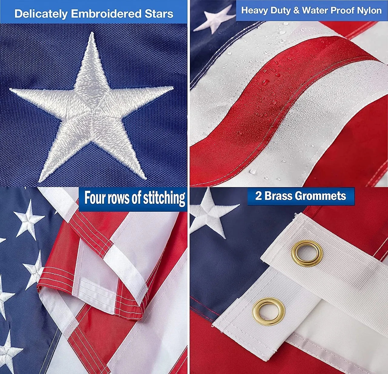 🔥250th Anniversary USA Flag Double Sided Embroidered 3x5ft