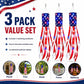 50 Inch Large American Flag Windsocks with Lights